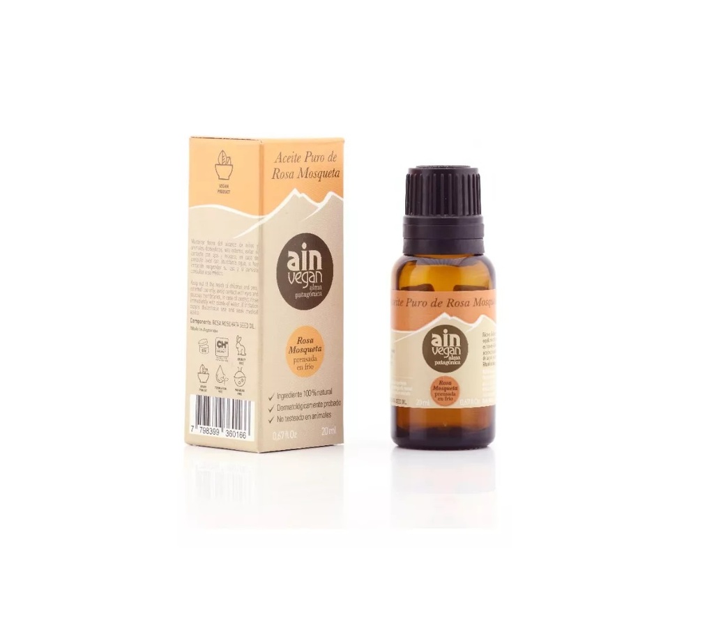 Aceite Puro de Rosa Mosqueta 20 ml AV0501001 vegano