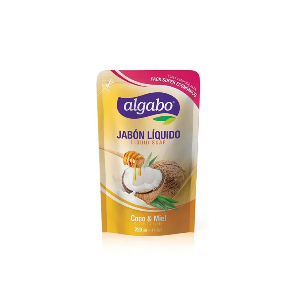 Jabon Liquido D/P 220 ml Coco y Miel AG103