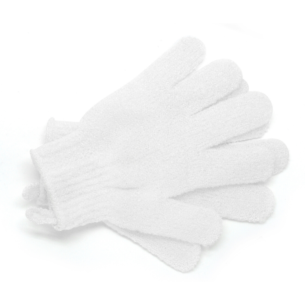 Guantes exfoliantes p. cuerpo (blancos)  BA2170