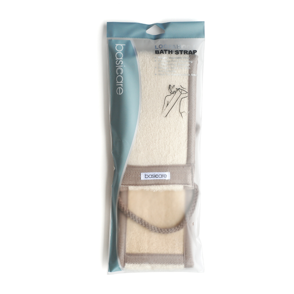 Correa de baño vegetal y toalla (beige)  BA2186