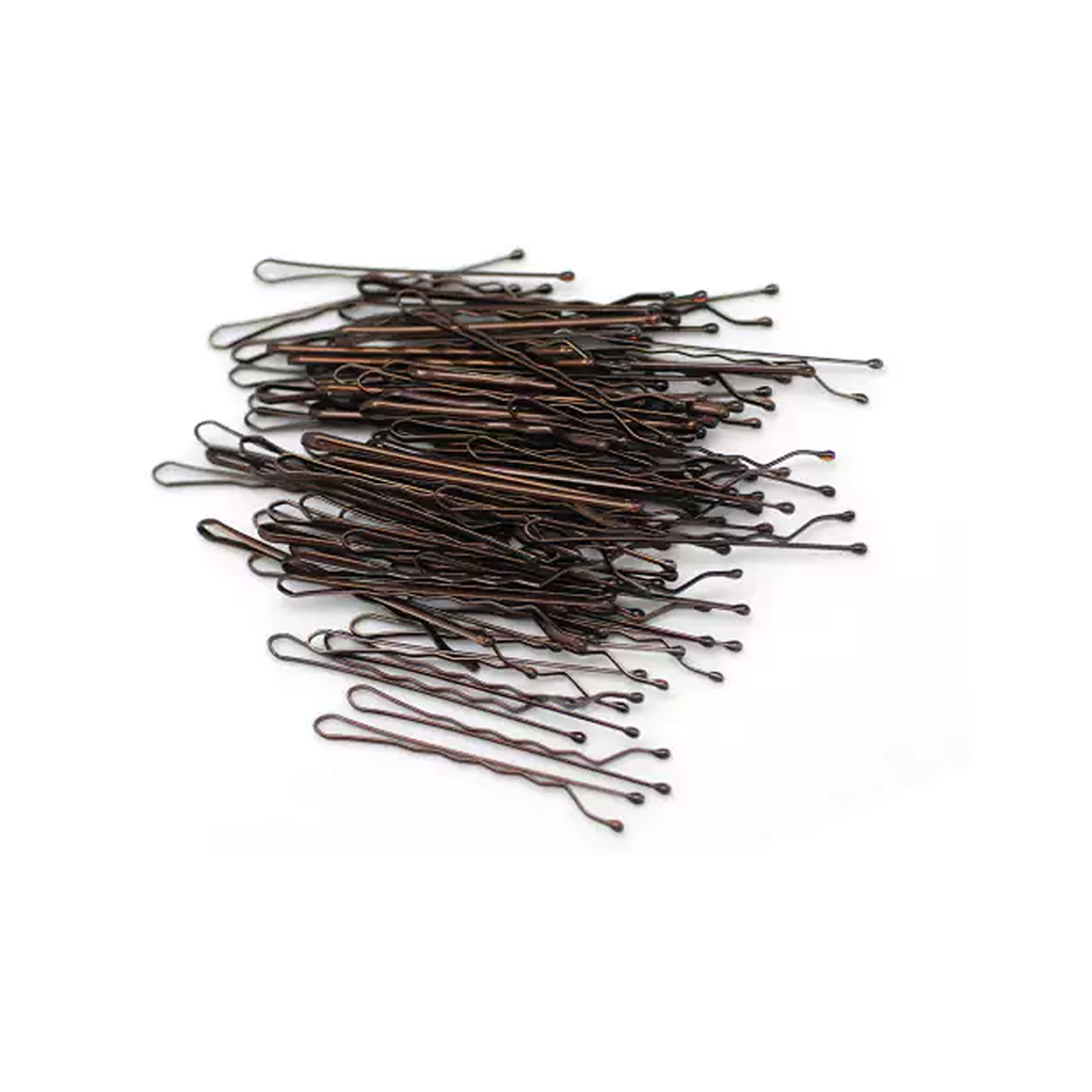 Horquillas marrones pequeñas 5cm (80 u) BA3652