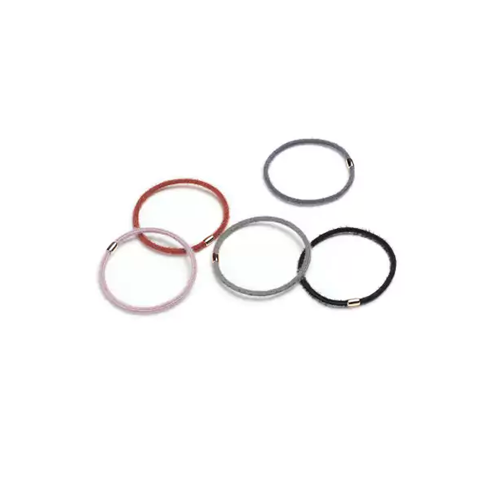 Elásticos cabello peludos - colores surtidos (pack 5) BA3832