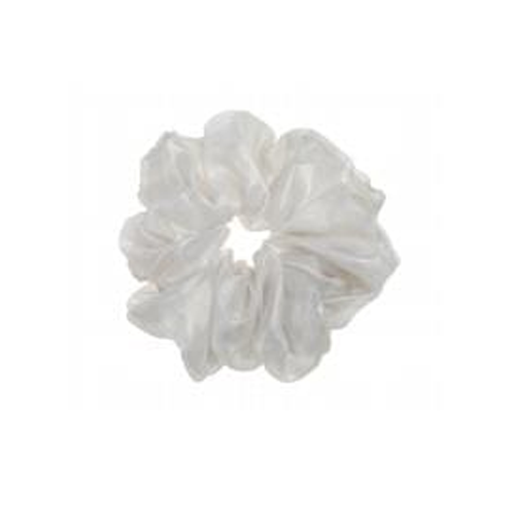 *NUEVO* Scrunchy de lujo - Blanco  BA3908