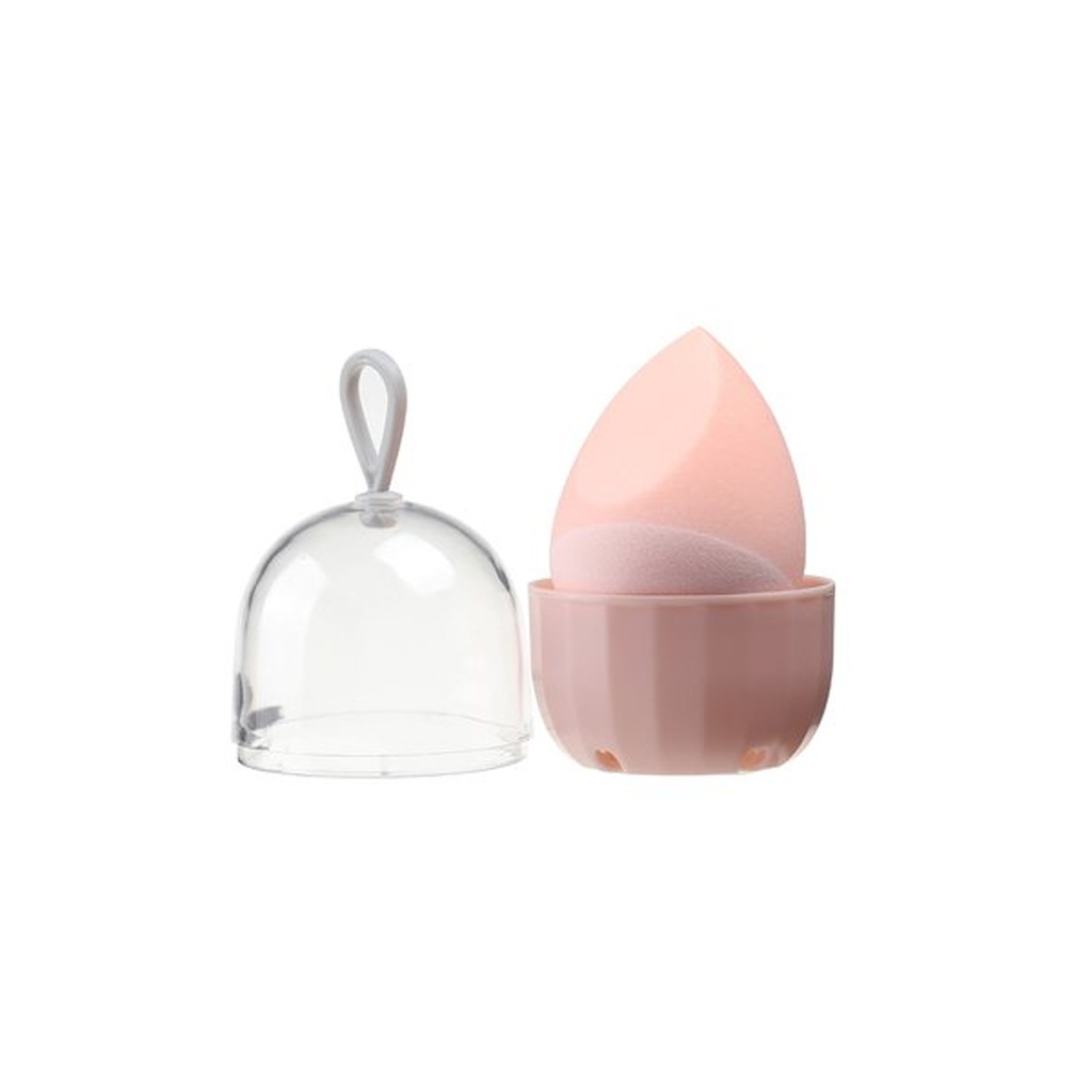 ROSÉ Esponja beauty blender con base de silicona y estuche  BA7237