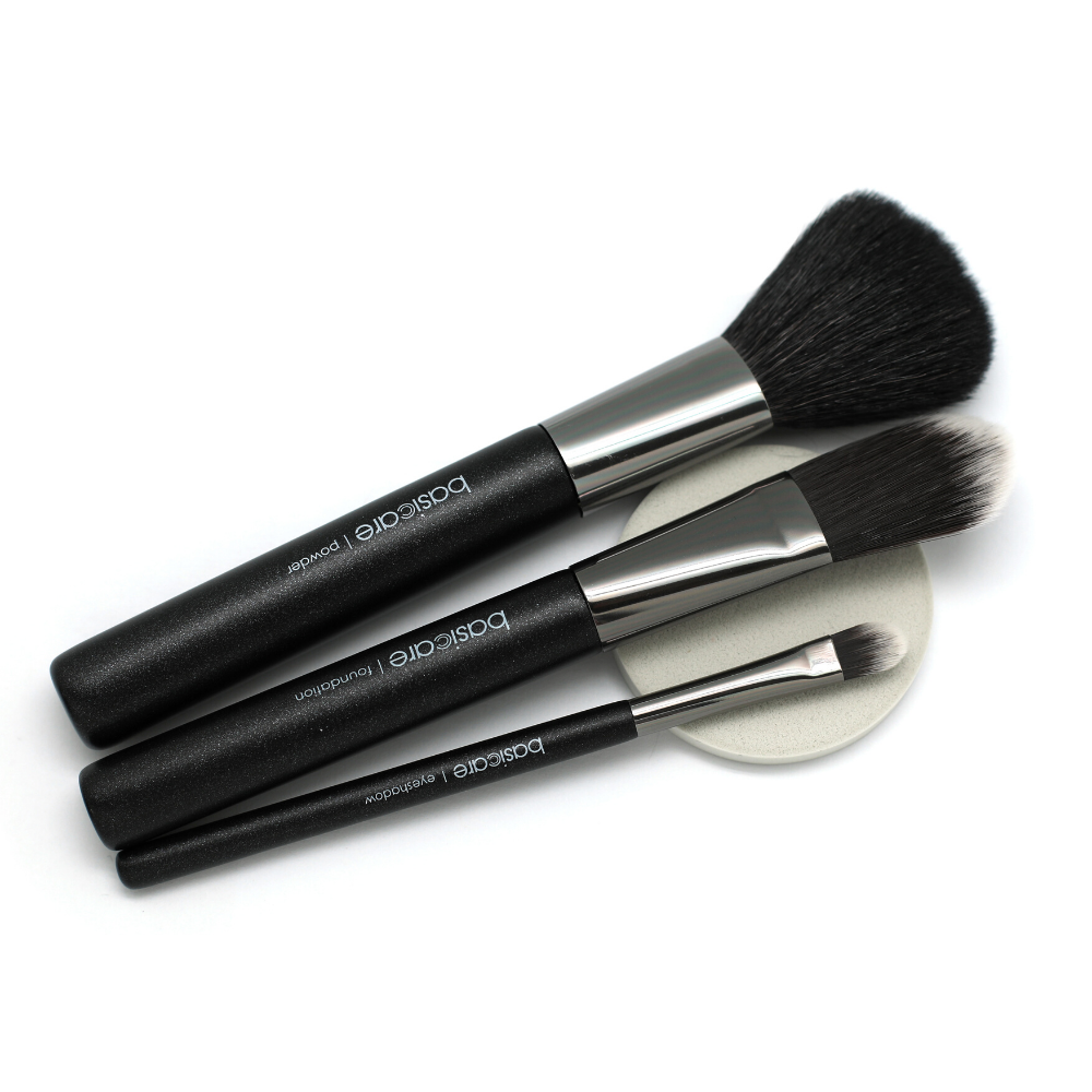 Kit de brochas de maquillaje (3) con esponja  BA1660