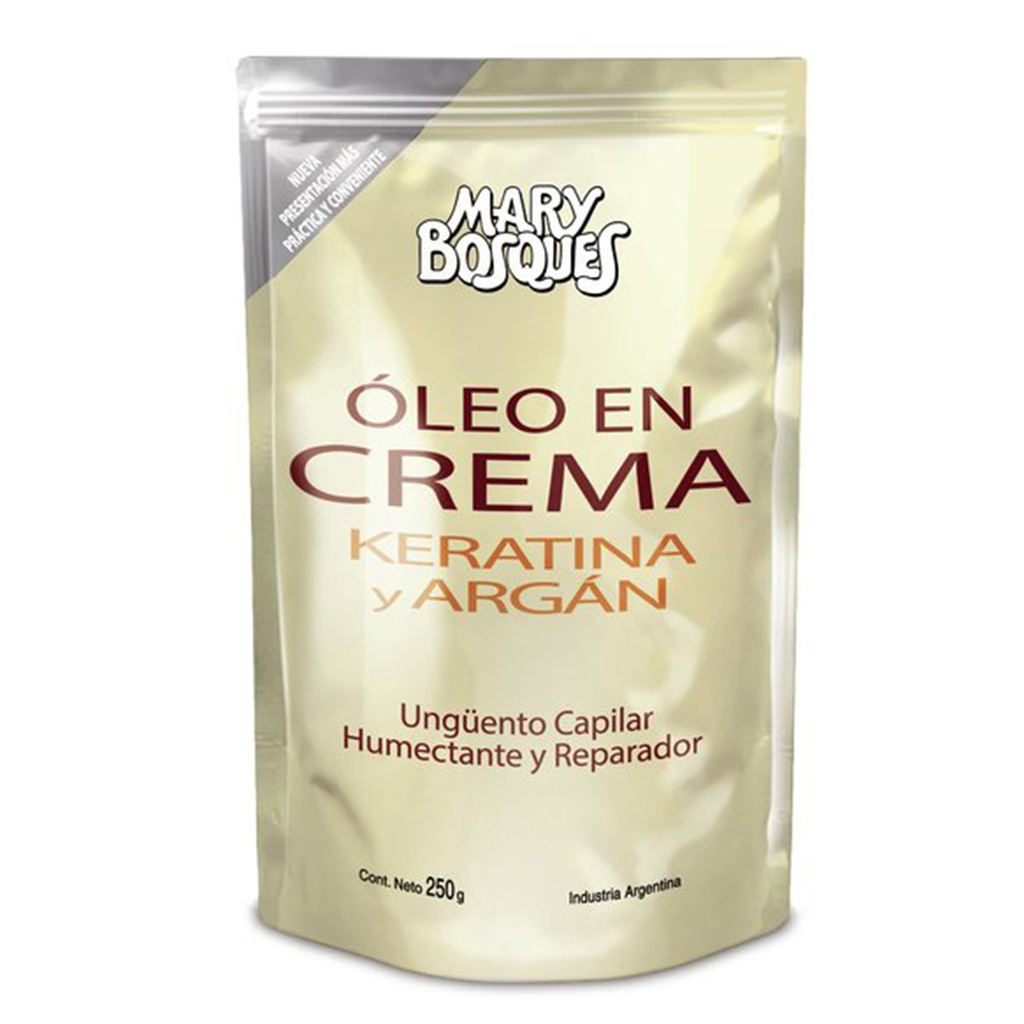 Oleo Keratina y Argan en crema Doypack x250gr. MB MB40