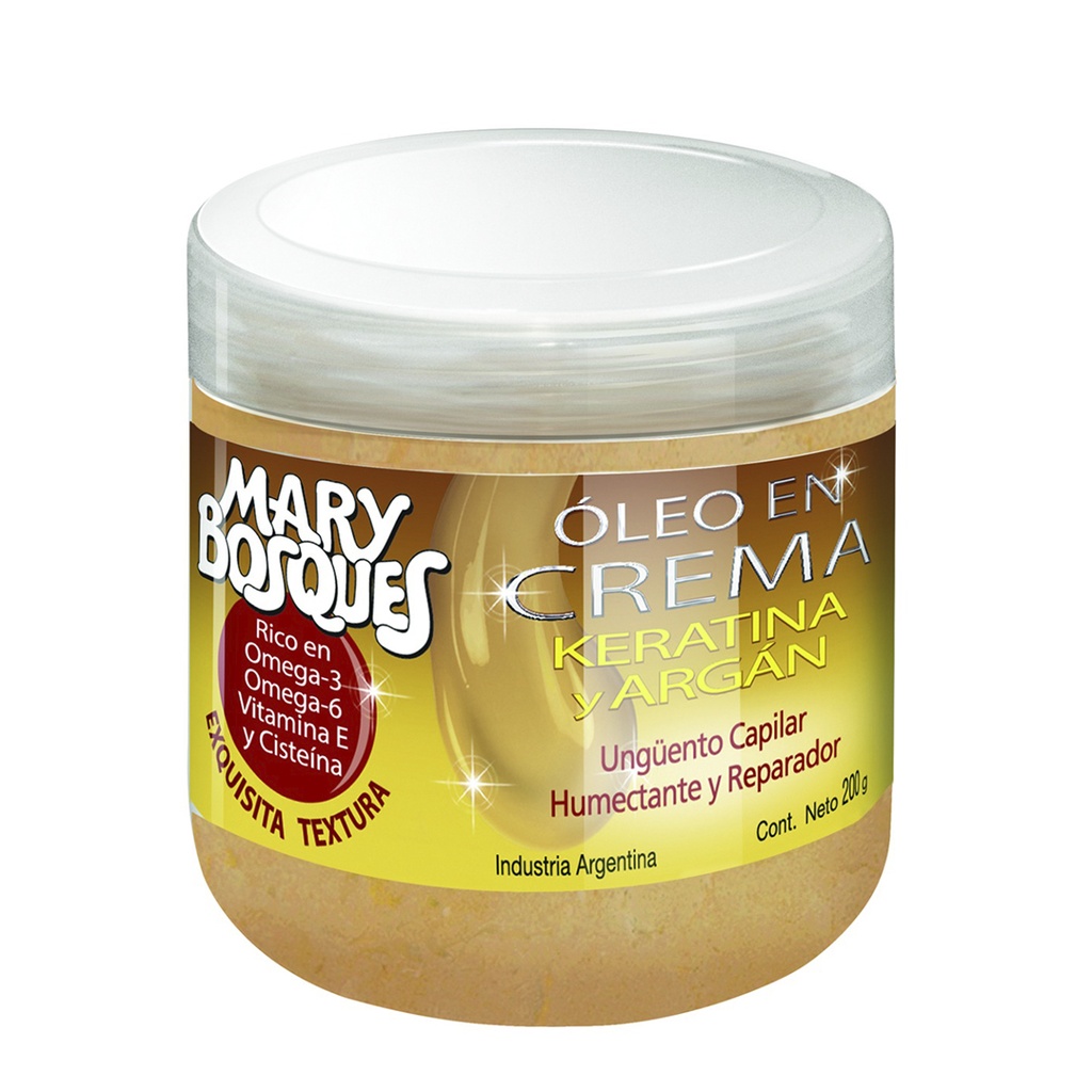 Oleo Keratina y Argan en crema pote x200gr. MB MB42