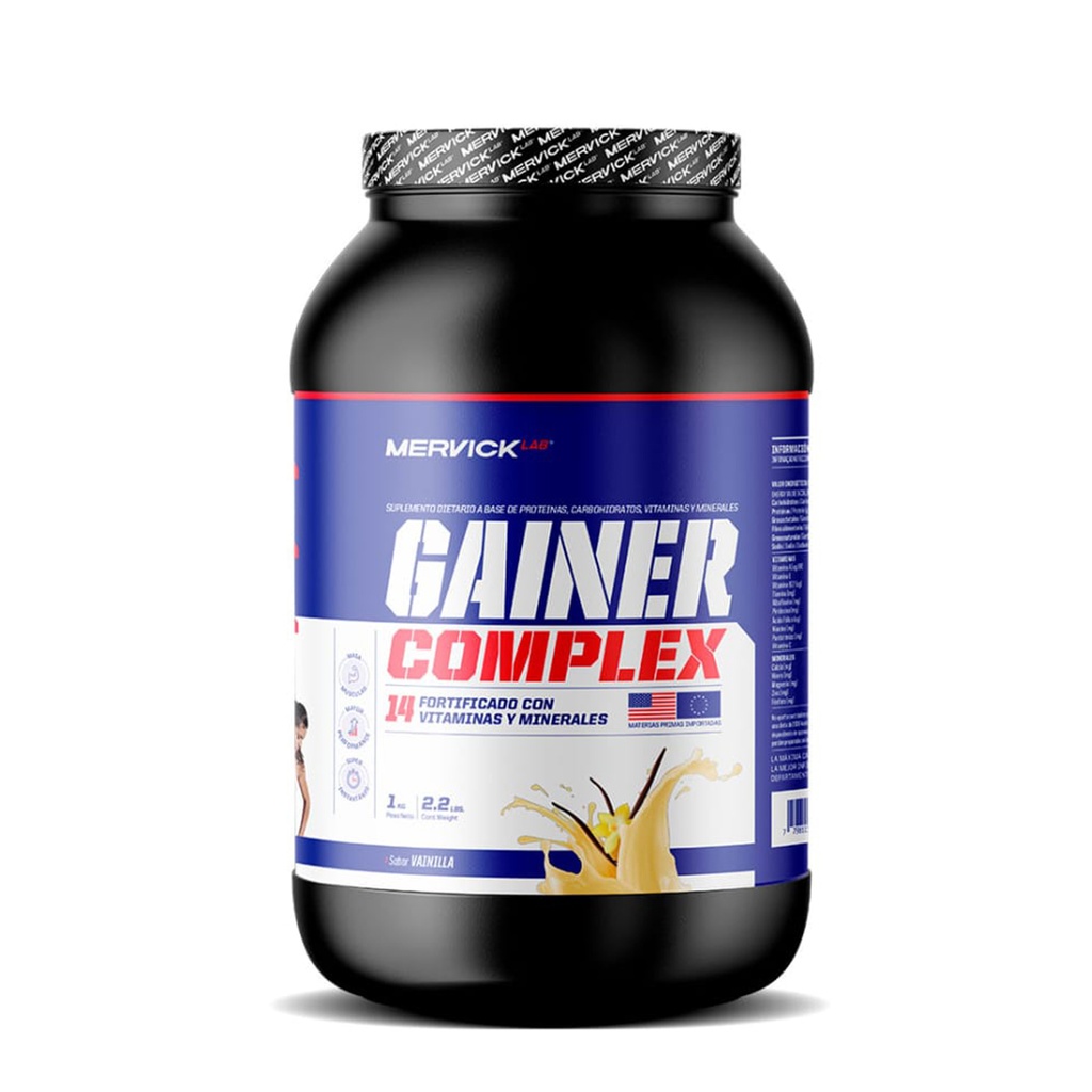 GAINER VAINILLA FORTIFICADO CON VITAMINAS Y MINERALES MER105