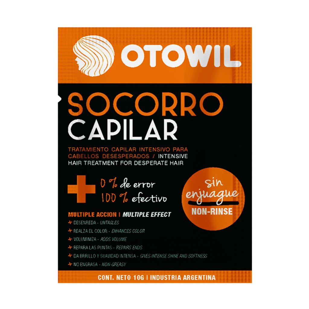 Socorro Capilar - Tratamiento Múltiple Acción | Sobre x10cm³ | Caja x48u.  OC30