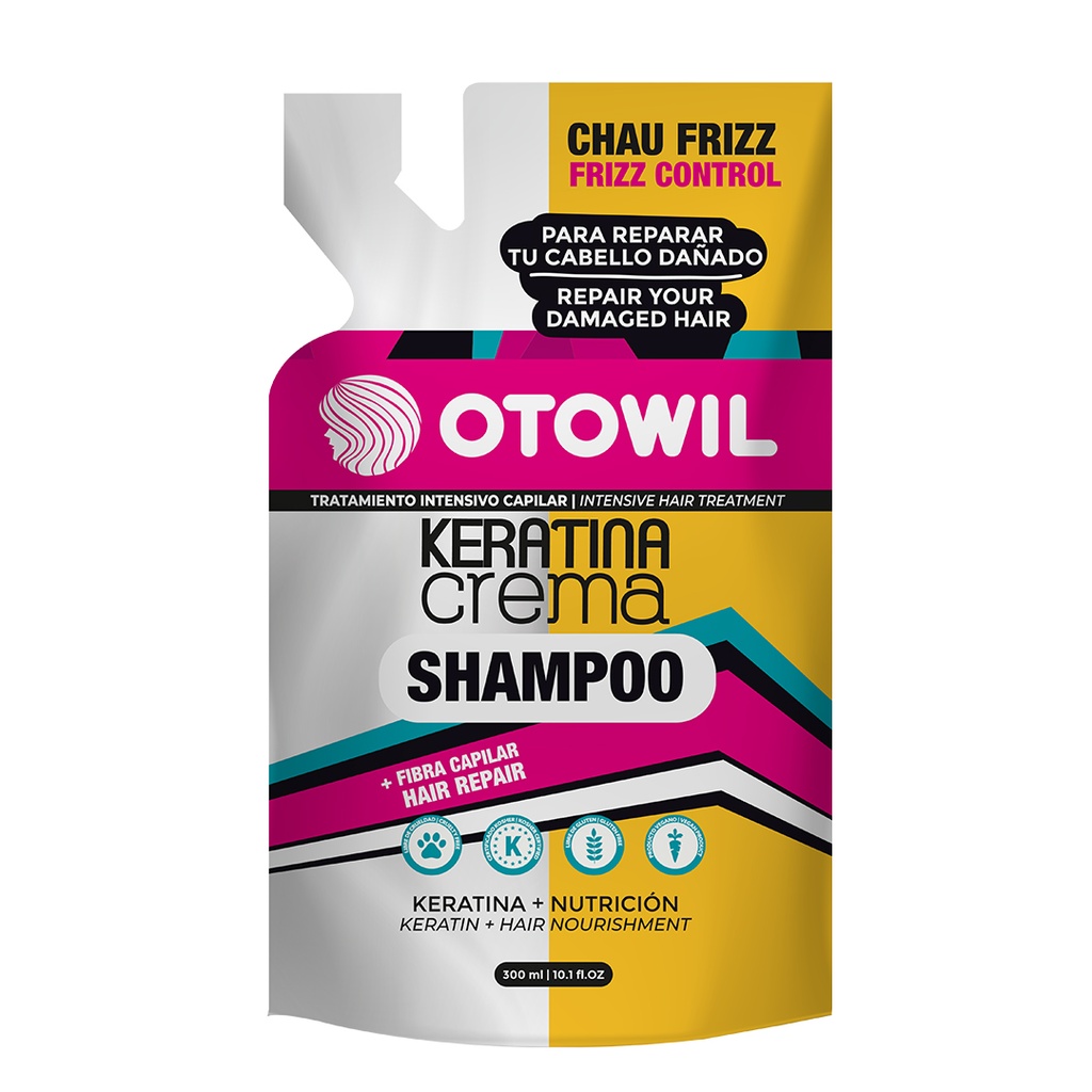 Keratina en Crema - Shampoo Tratamiento Reparador | Doypack x 250 grs.OC177