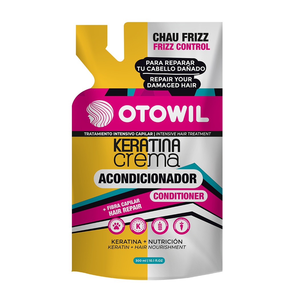 Keratina en Crema - Acondicionador Tratamiento Reparador | Doypack x 250 grs.  OC176