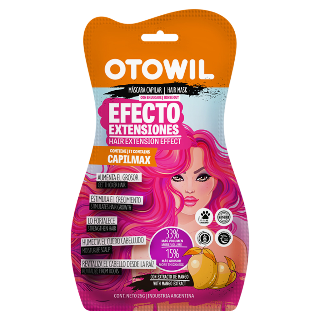 Efecto Extensiones - Mascara Capilar con enjuague x 25 grs Caja x24u. OC143