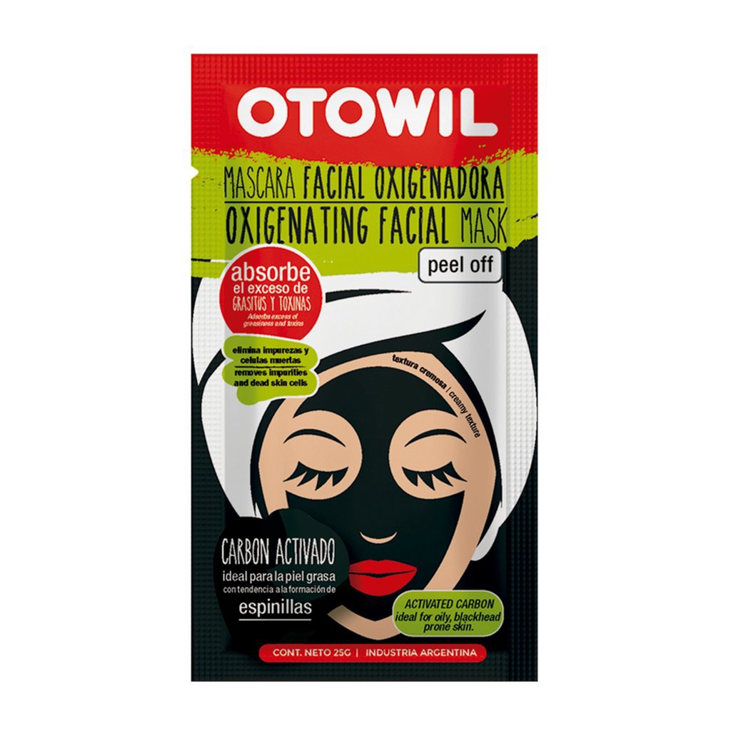 Mascara Facial Peel Off - Oxigenadora | Sachet x20g | Caja x24u. OC88