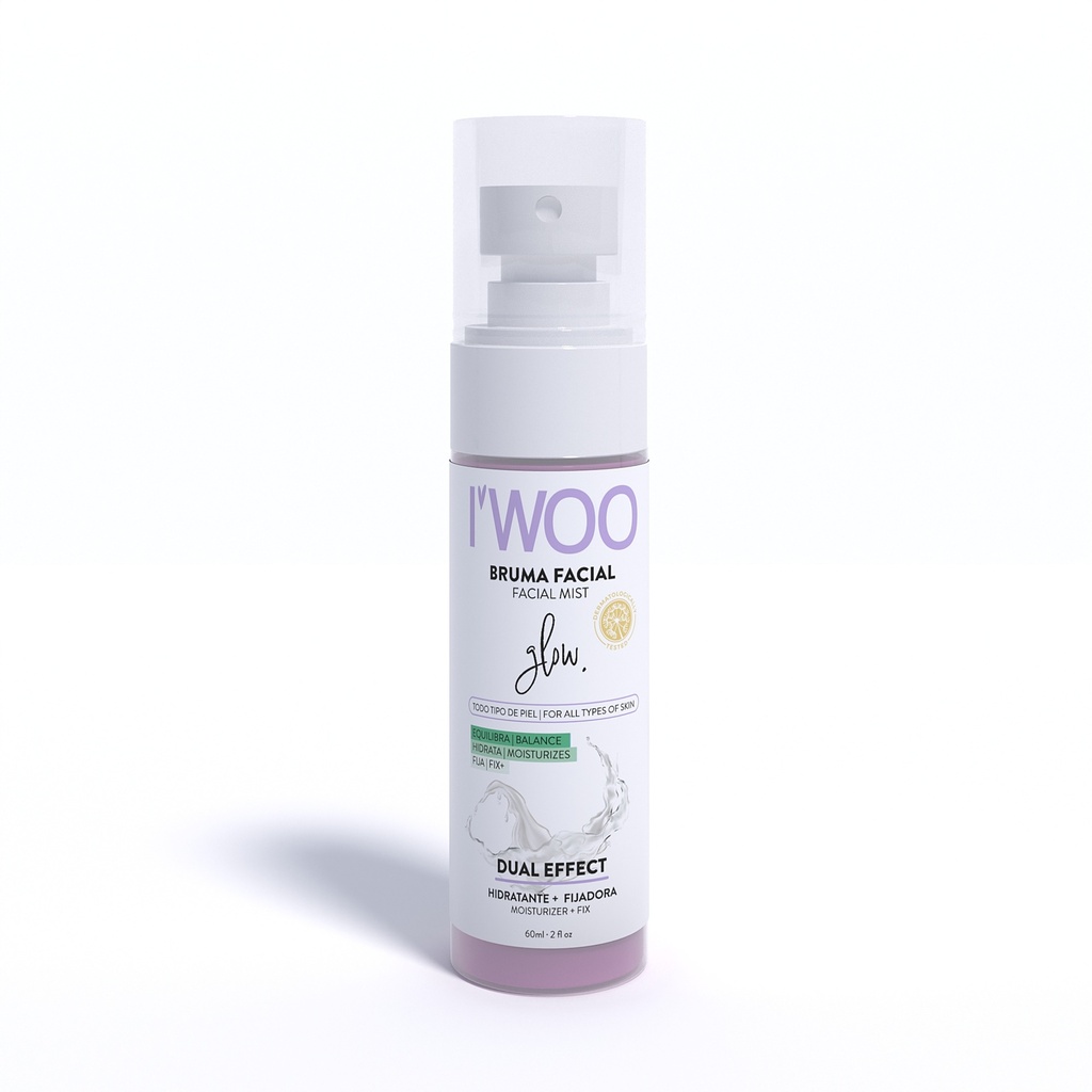 I´WOO Glow Bruma FACIAL  dual effect (hidratante + fijadora) - 60 ml OC217