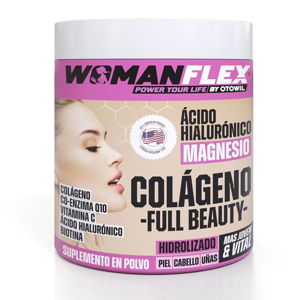 WOMANFLEX  Colágeno en polvo hidrolizado - SUPER BEAUTY COLLAGEN CEREZA - POTE 240gr OC264