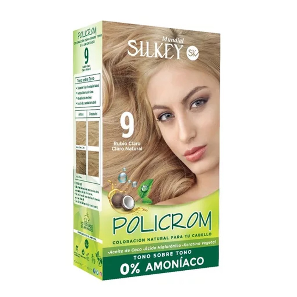 RUBIO CLARO CLARO NATURAL POLICROM SIN AMONIACO KIT SK41.9