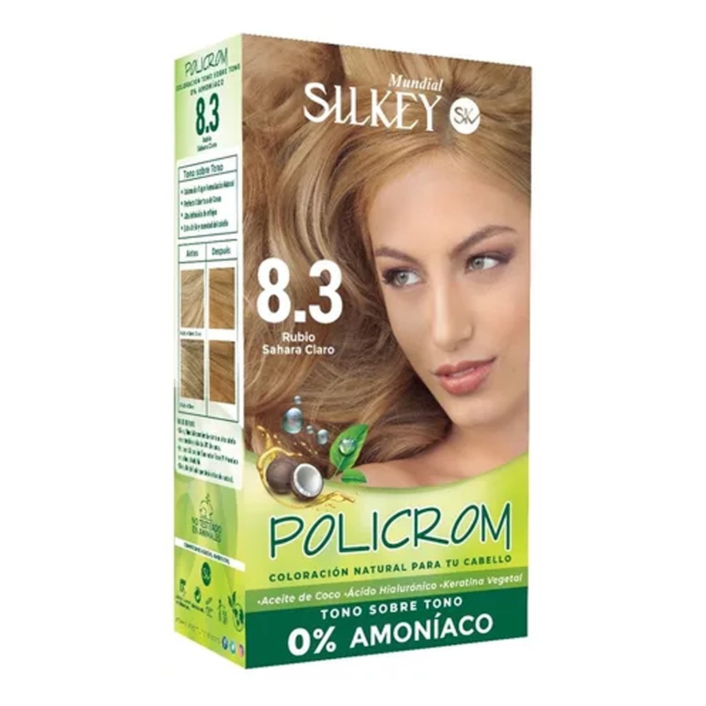 RUBIO SAHARA CLARO POLICROM SIN AMONIACO KIT SK41.8.3