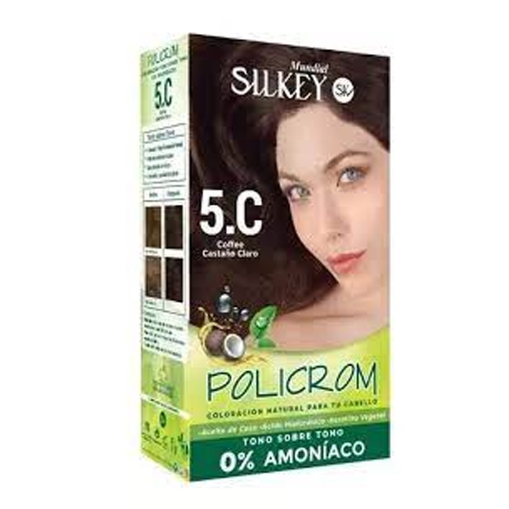 COFFEE CASTAÑO CLARO POLICROM SIN AMONIACO KIT SK41.5.C