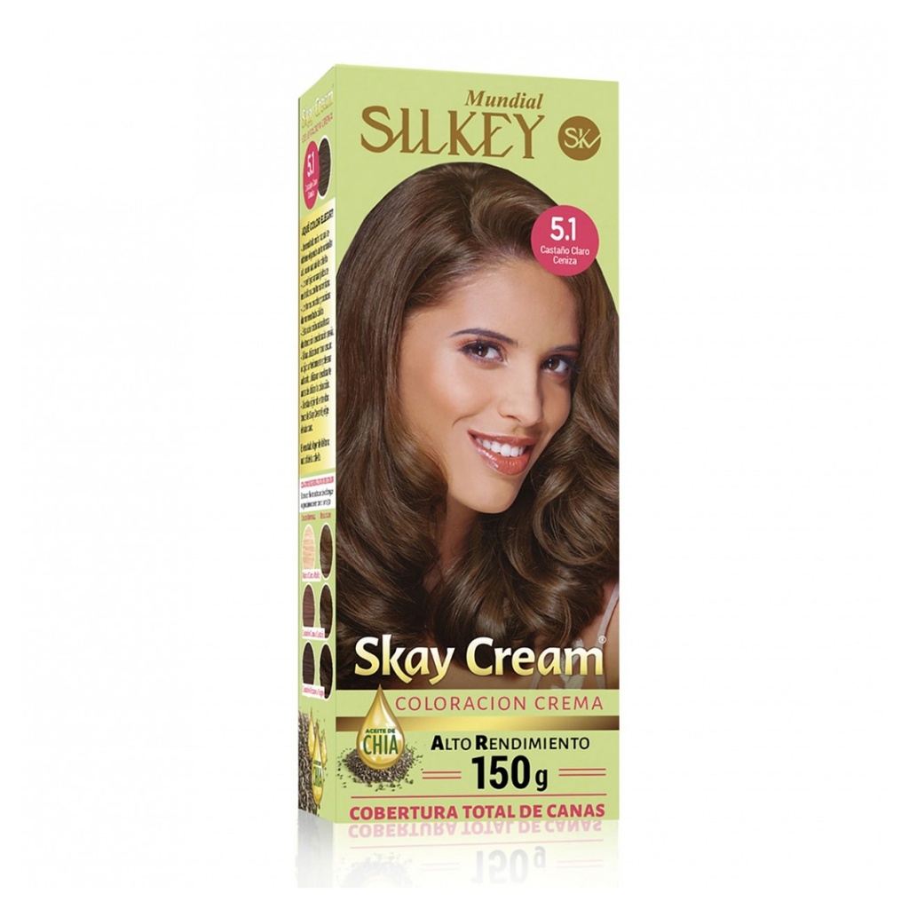 CASTAÑO CLARO CENIZA SKAY CREAM ALTO RENDIMIENTO KIT SK55.5.1