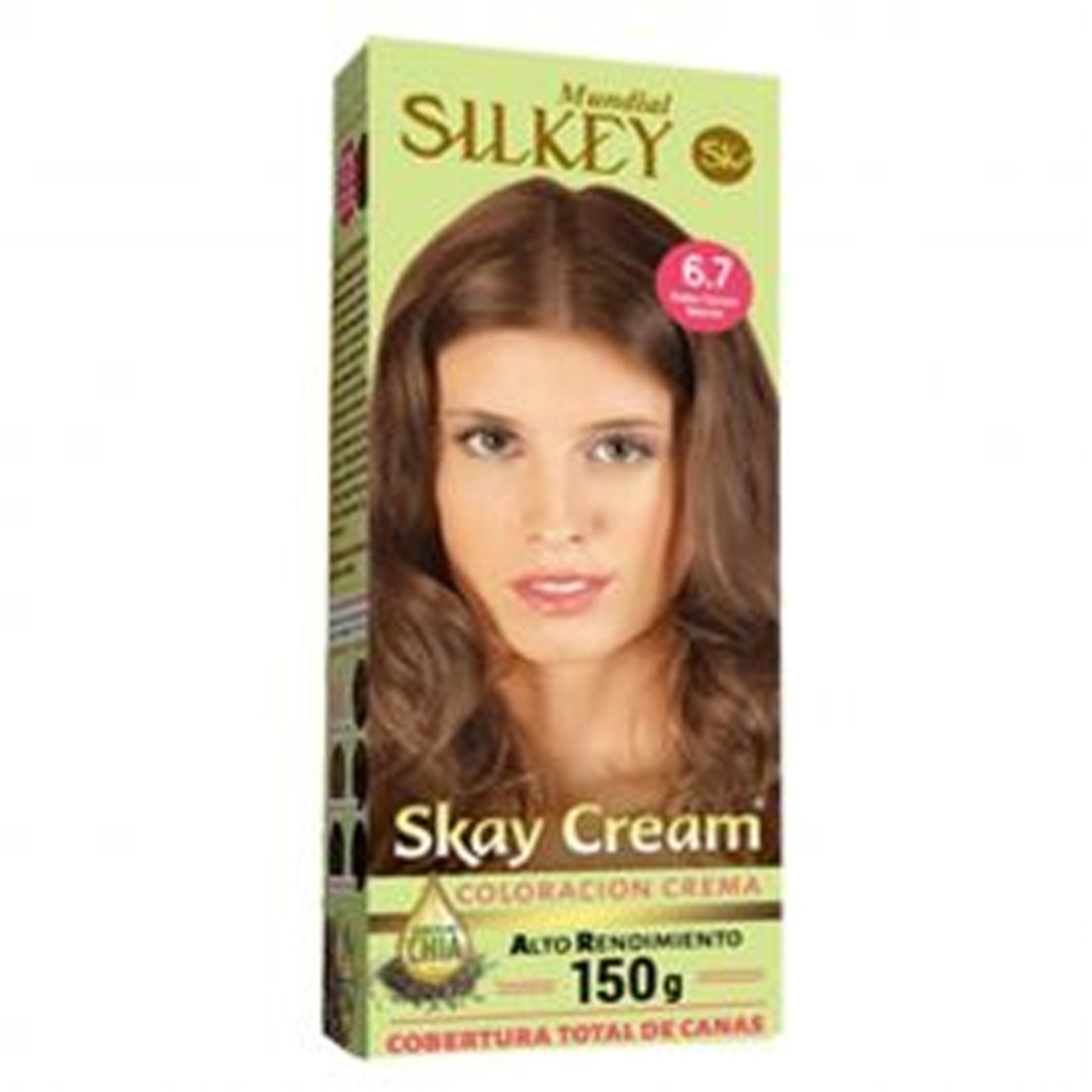 RUBIO OSCURO MARRON SKAY CREAM ALTO RENDIMIENTO KIT SK55.6.7