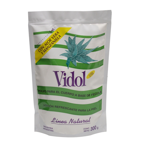 Polvo de Fécula con Aloe Vera y Manzanilla Bolsa x 300 grs. VID508