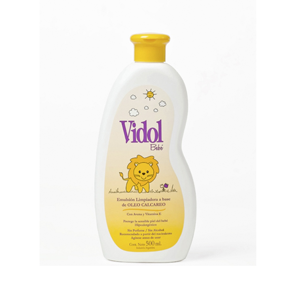 Emulsión a Base de Oleo Calcáreo Vidol Bebé x 500 ml. VID603