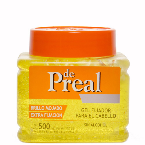 Gel Fijador de Preal Brillo Mojado Frasco x 500 grs. VID535