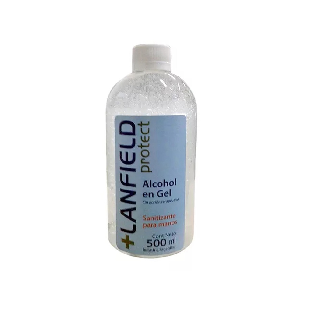 Alcohol en gel Lanfield x 500 ml.  (Repuesto con Tapa) VID702