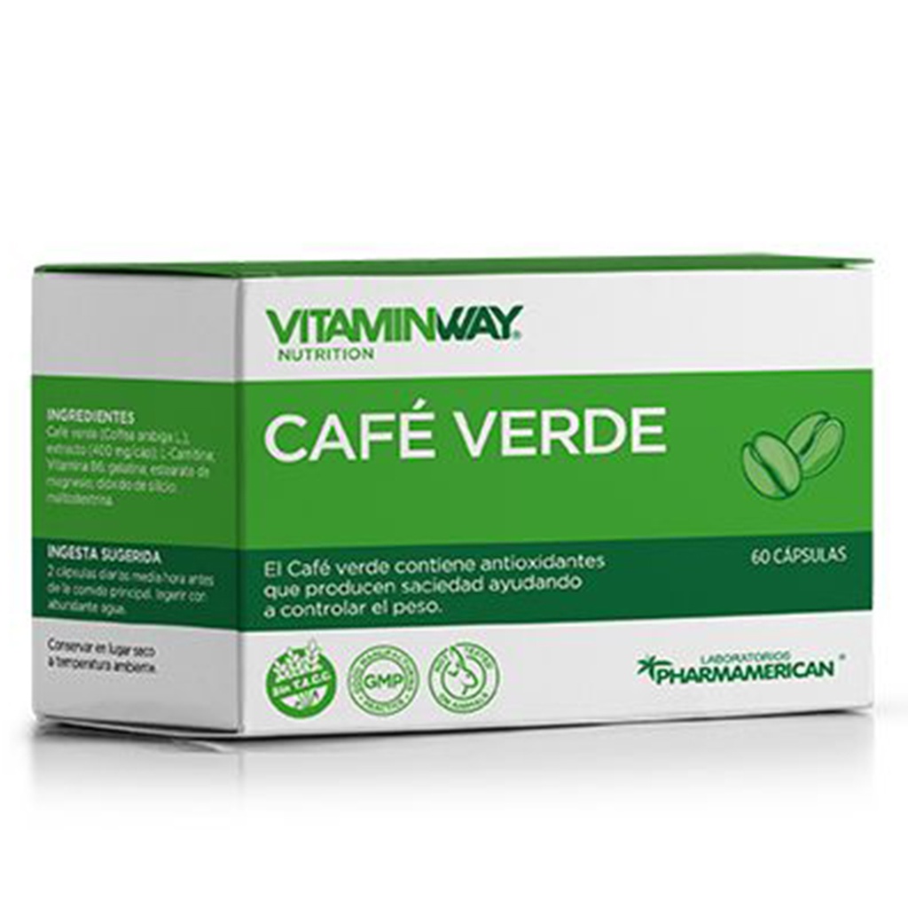 CAFÉ VERDE VITAMIN WAY - Estuche x 60 cápsulas AQ36