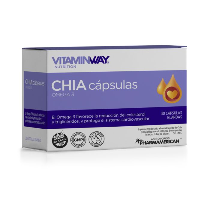 CHÍA CÁPSULAS VITAMIN WAY - Estuche x 30 cápsulas CHÍA CÁPSULAS VITAMIN WAY - Estuche x 30 cápsulas AQ177