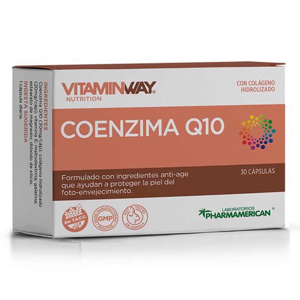 COENZIMA Q10  VITAMIN WAY - Estuche x 30 cápsulas COENZIMA Q10  VITAMIN WAY - Estuche x 30 cápsulas AQ50