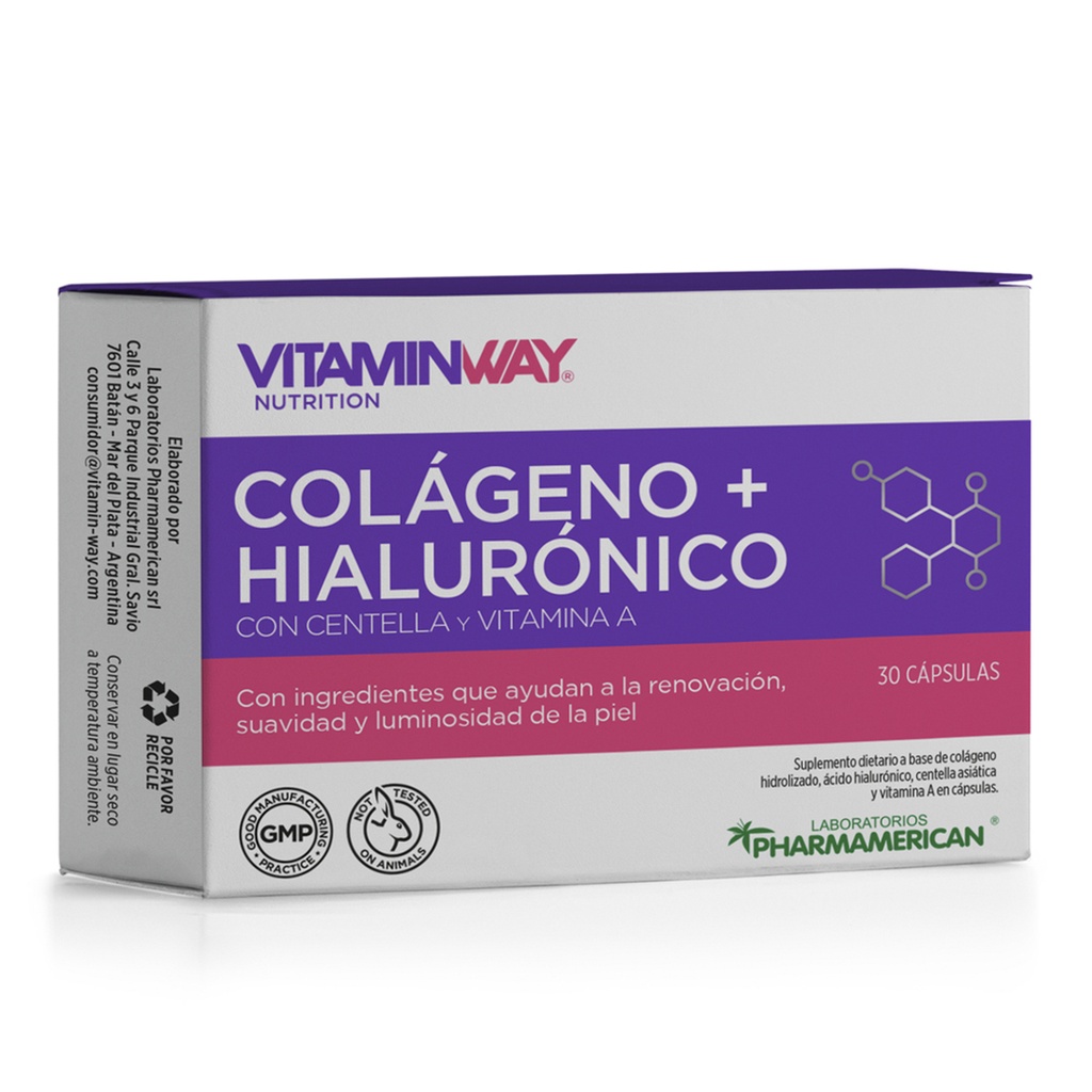 COLAGENO + HIALURONICO x 30 CAP. AQ166