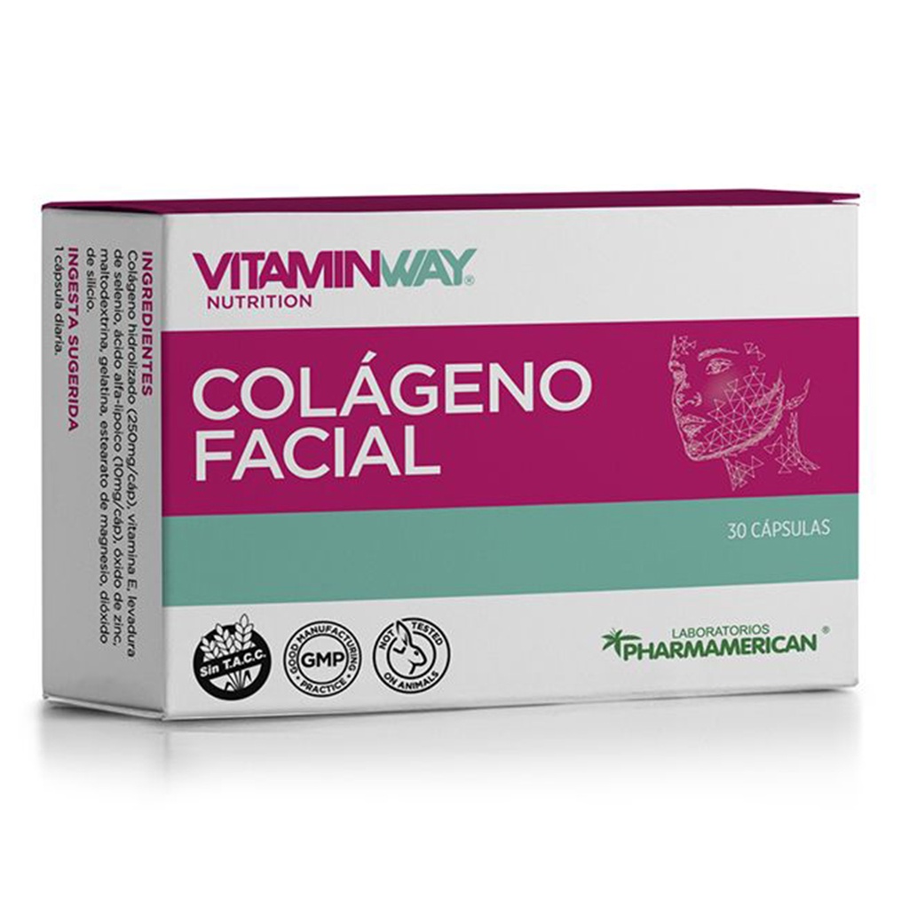 COLÁGENO FACIAL  VITAMIN WAY - Estuche x 30 cápsulas COLÁGENO FACIAL  VITAMIN WAY - Estuche x 30 cápsulas AQ53