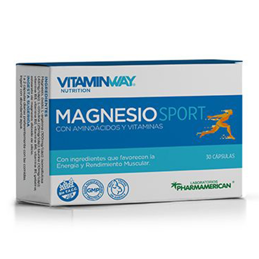 MAGNESIO SPORT VITAMIN WAY - Estuche x 30 cápsulas AQ102