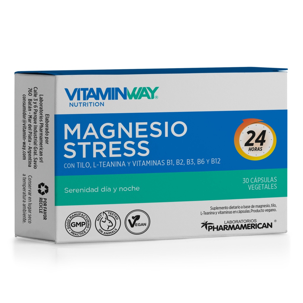 MAGNESIO STRESS VITAMIN WAY EST. X 30 Cápsulas AQ173