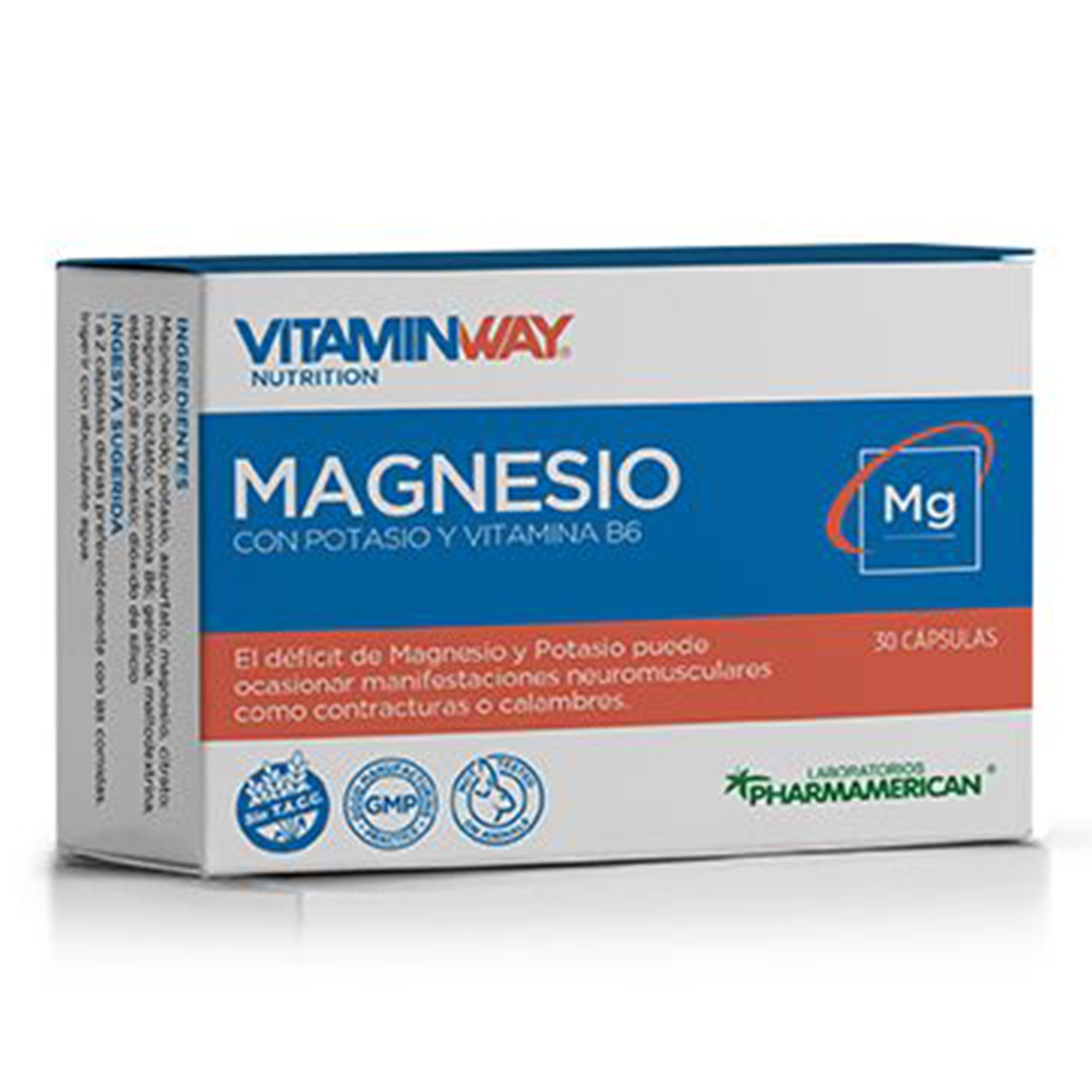 MAGNESIO VITAMIN WAY - Estuche x 30 cápsulas AQ98