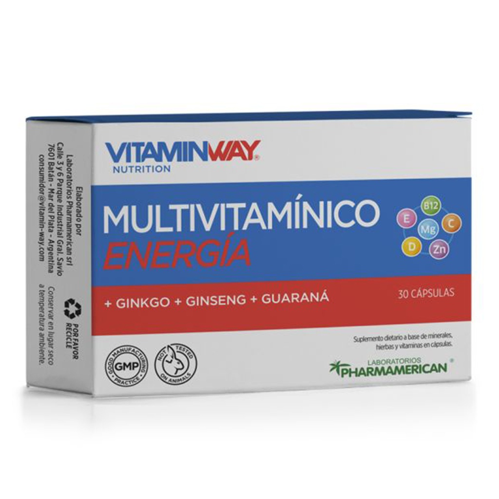 MULTIVITAMINICO ENERGIA VWN EST. X 30 CAP. MULTIVITAMINICO ENERGIA VWN EST. X 30 CAP. AQ153