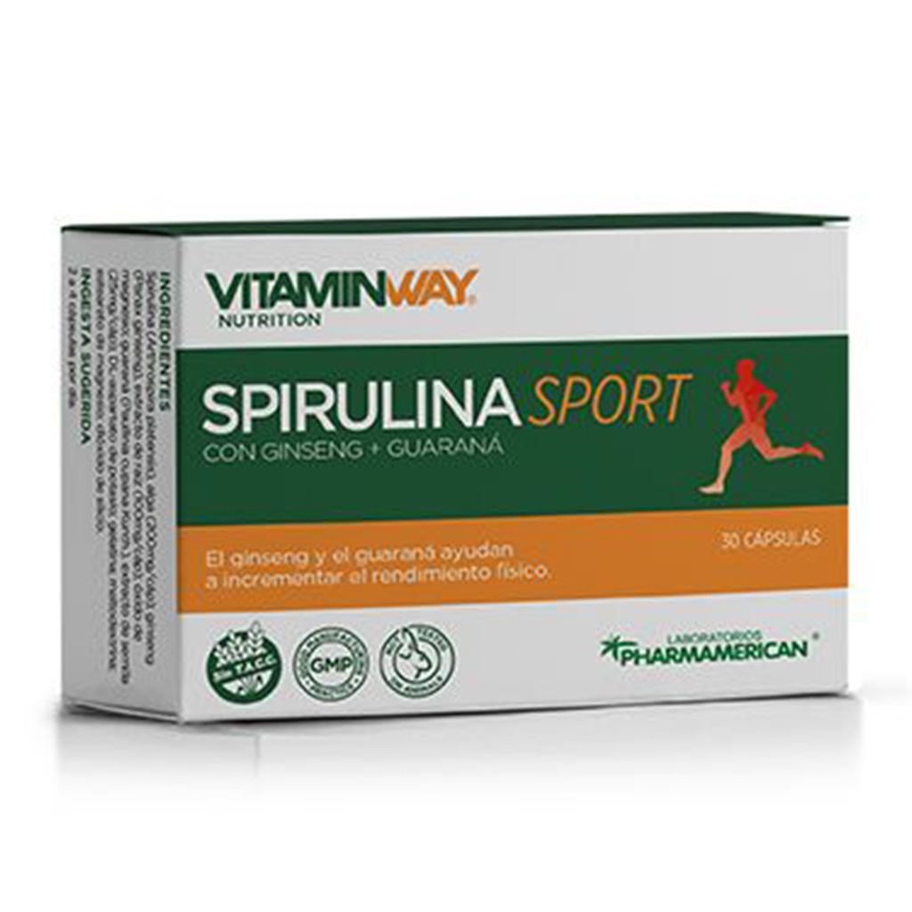 SPIRULINA SPORT VITAMIN WAY - Estuche x 30 cápsulas AQ132