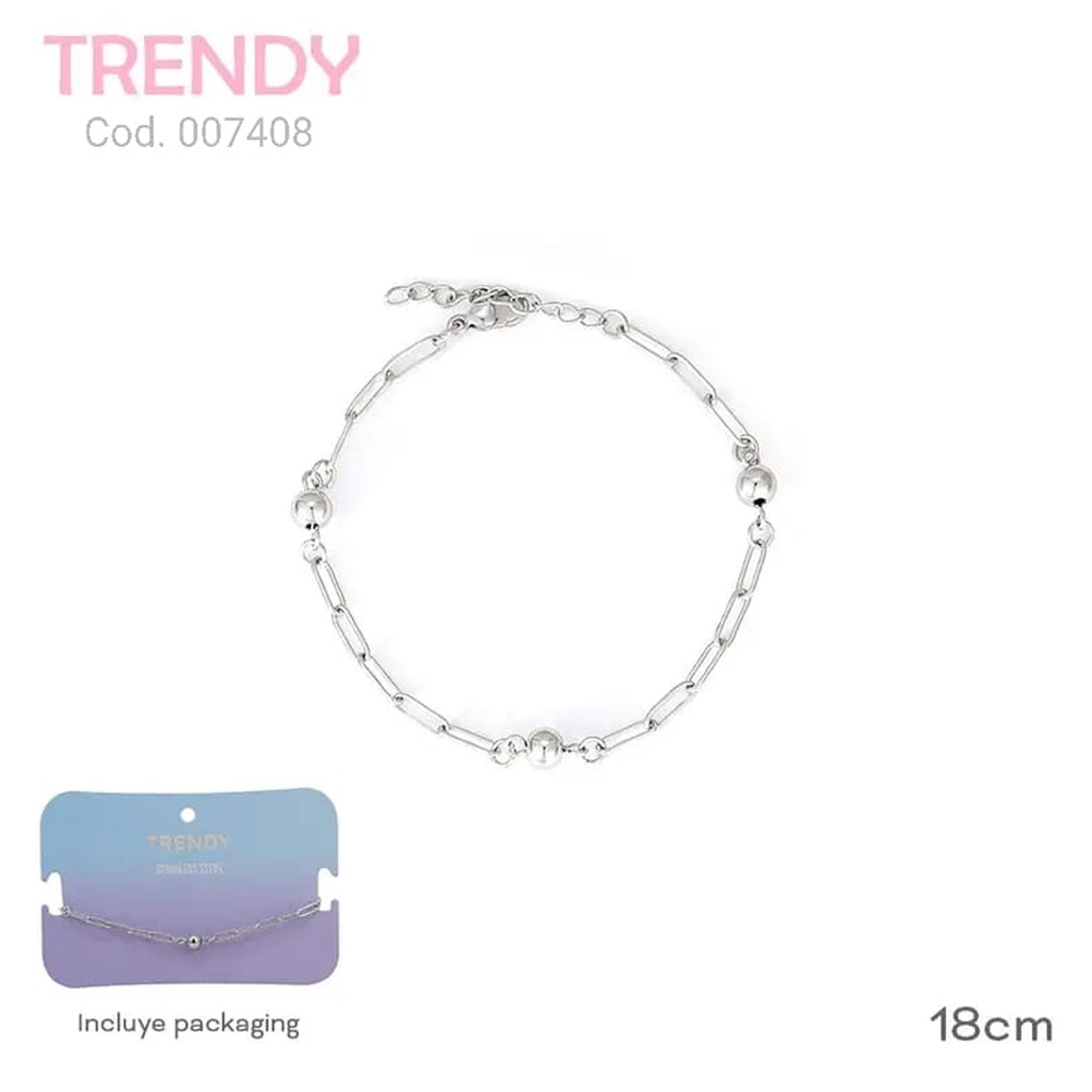 PULSERA ACERO TRENDY  AC7408