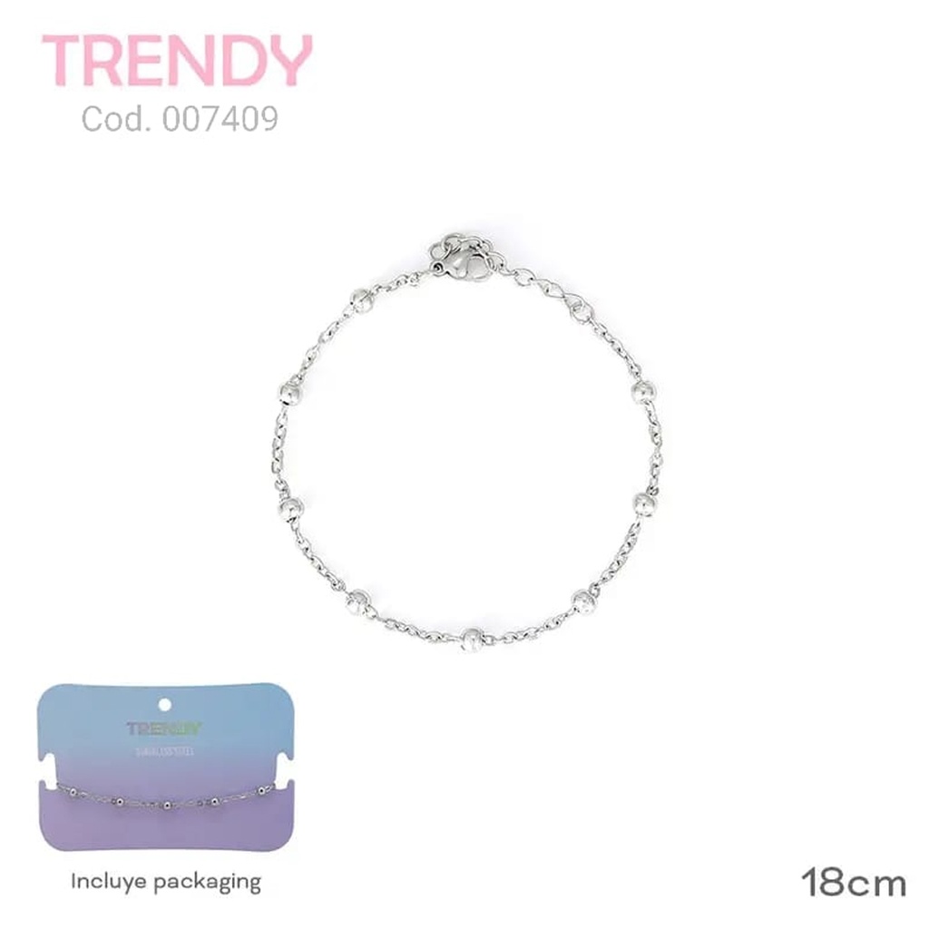 PULSERA ACERO TRENDY  AC7409