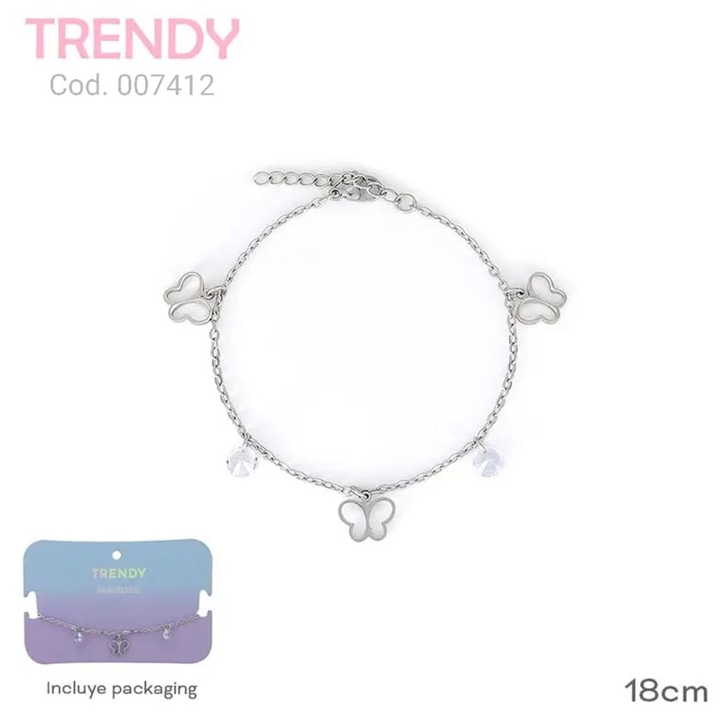 PULSERA ACERO TRENDY  AC7412