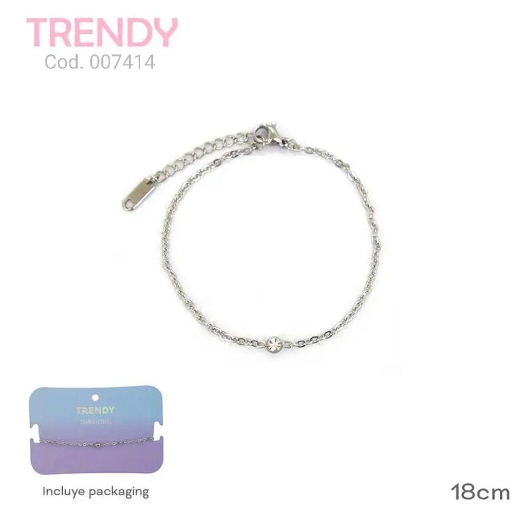 PULSERA ACERO TRENDY  AC7414