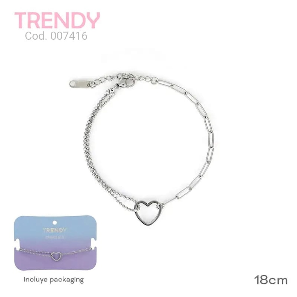 PULSERA ACERO TRENDY  AC7416