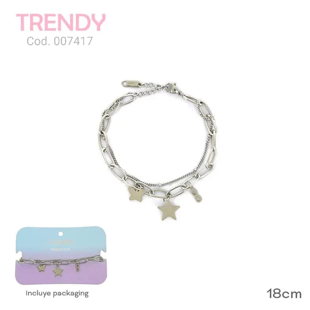 PULSERA ACERO TRENDY  AC7417