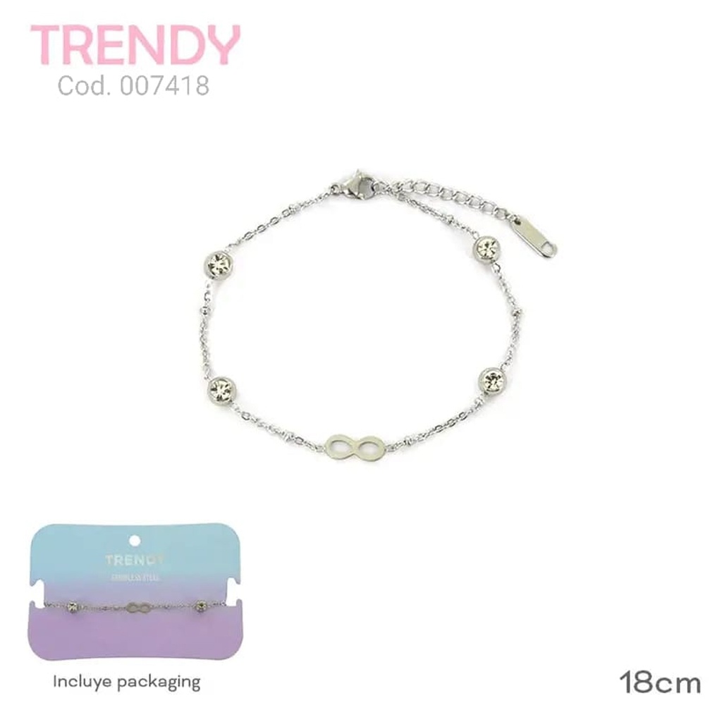 PULSERA ACERO TRENDY  AC7418