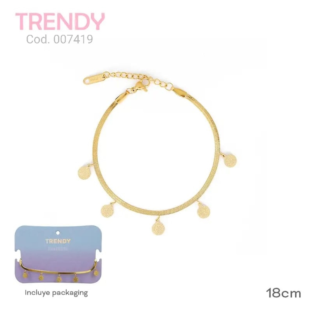 PULSERA ACERO TRENDY  AC7419