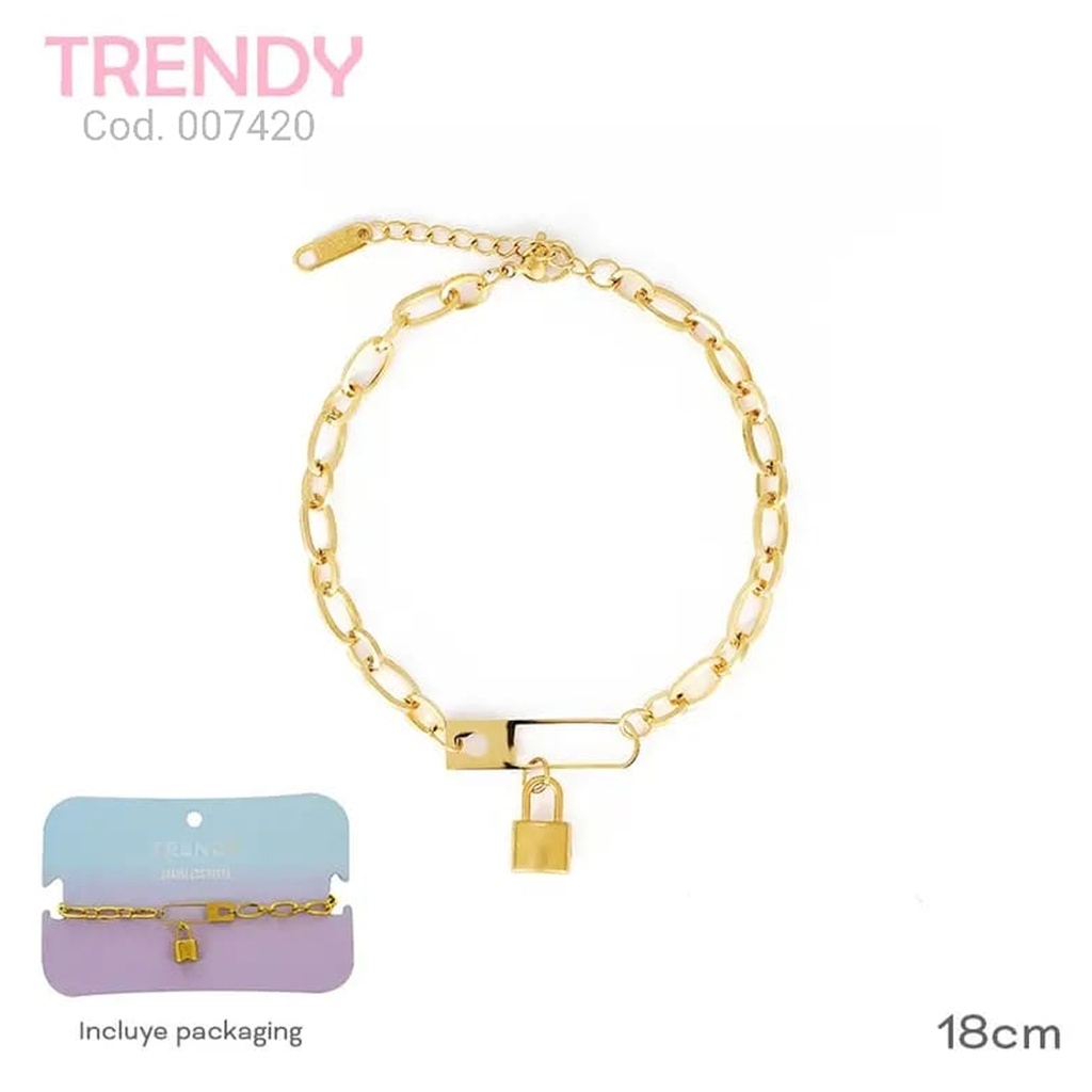 PULSERA ACERO TRENDY  AC7420