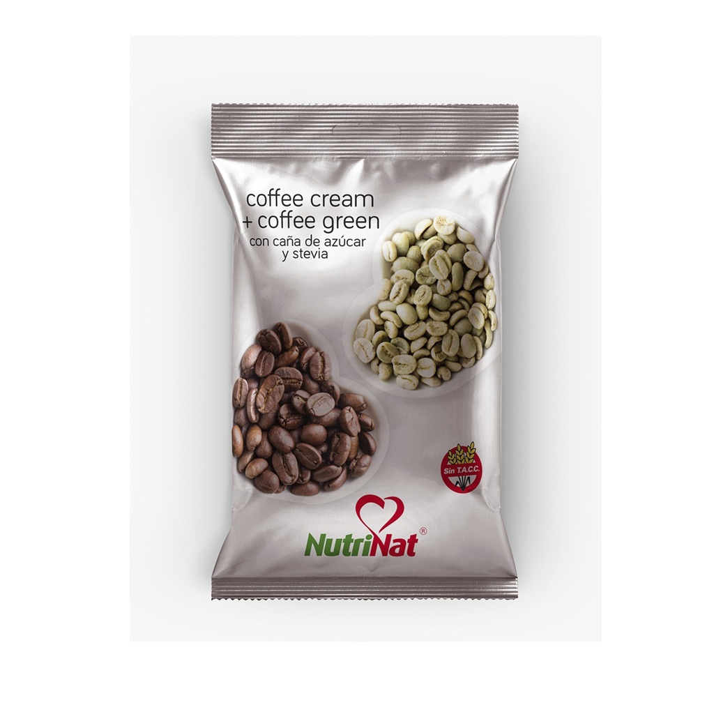 Caramelos Café crema + café verde  Bolsa 25 paquetitos X 50 grs.