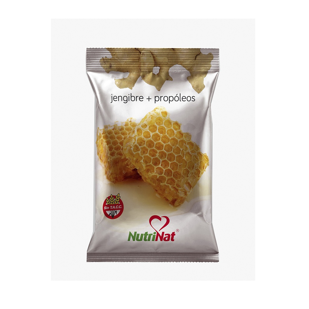 Caramelos Jengibre + propòleos    Bolsa 25 paquetitos X 50 grs.