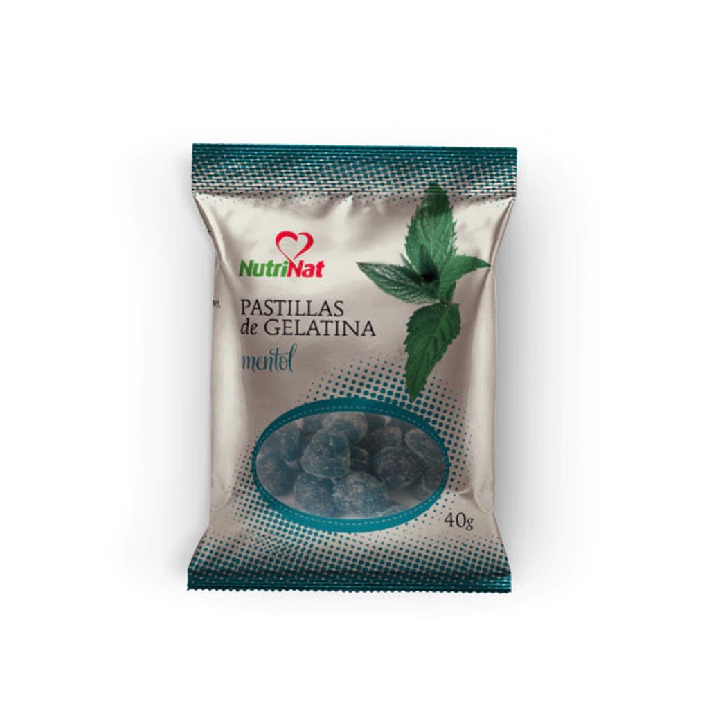 Pastillas de Gelatina mentol   16 paq. x 40 gr.